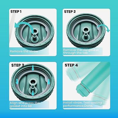 BOSORIO 4 Pack Gaskets Compatible with TAKEYA Actives Straw Lid