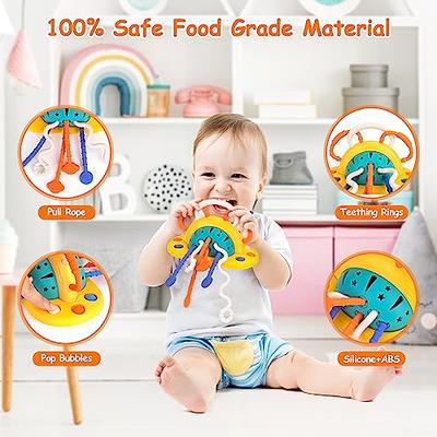 Montessori Baby Travel Toys for 1 year old, UFO Pull String Sensory  Activity Baby Busy Toy 6 to 12 Months, Toddler Travel Toy, Car Seat Toys  for