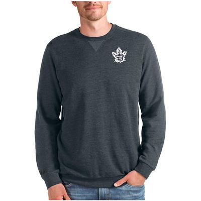 Men's Antigua White Toronto Maple Leafs Logo Victory Pullover Hoodie