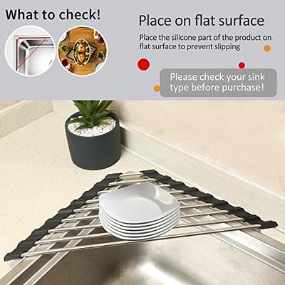 Over Sink Roll Up Corner Drying Rack