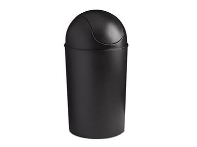 EKO Urban 24 Gallon Round Stainless Steel Open Top Waste Bin, Tall