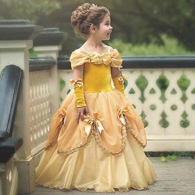 Beauty and the Beast cosplay Bella Costume for adult Halloween Costumes for  women Bella princess Costume red long party dress