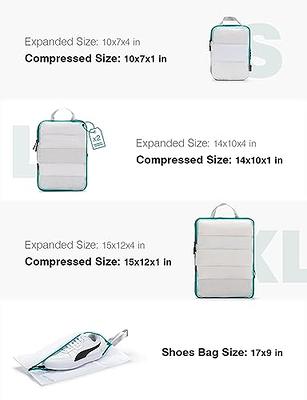Compression Packing Cubes for Travel with See Through Mesh - Alameda 5 Set Packing  Cubes for Carry on Suitcase, Luggage Organizer Bags for Travel Essentials  with Shoe Bag, White - Yahoo Shopping