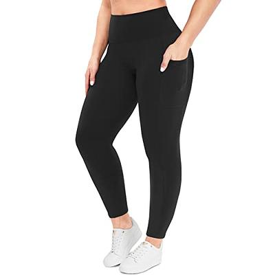 Gilbins Womens Fold Over Waistband Stretchy Cotton Blend Yoga Pants with A  Wide Flare Leg 2 Pack