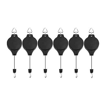 Lythor 4 Pack Plant Hook Pulley, Retractable Plant Hanger Easy