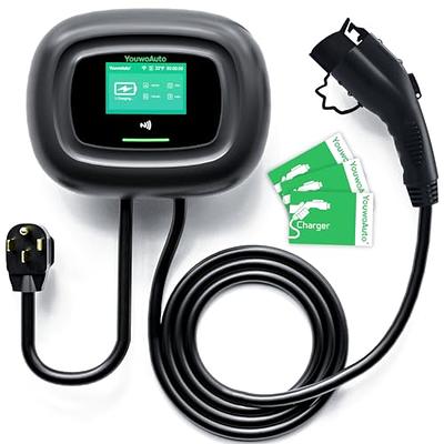 Team 1EV 16 amp & Fast 40 amp Level 1 & 2 Electric Vehicle Portable Smart  Chargers