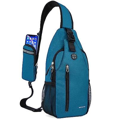 Kingsons Sling Bag Small Crossbody Backpack for Men Waterproof Chest  Shoulder Bags Casual Daypack for Travel Cycling