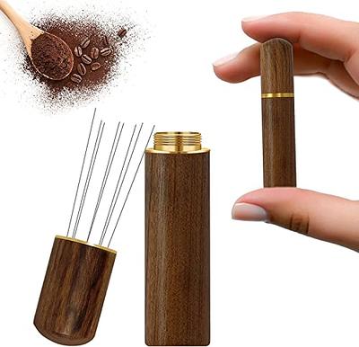 Wooden Espresso Coffee Stirrer Needle Coffee Tamper Distributor