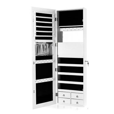 Over the Cabinet Tiered Shelves with Wood Matte White - Brightroom™