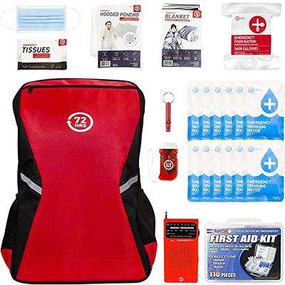 Ready 2 Go Bag Compact Emergency Kit for All Disasters (Earthquakes,  Hurricanes, Wildfires + More)