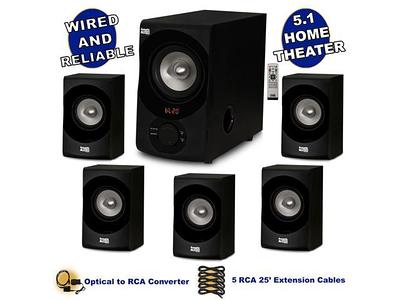 Acoustic Audio AAT5005 Bluetooth Tower 5.1 Home Theater Speaker