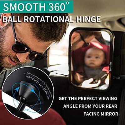 Funbliss Baby Car Mirror Safely Monitor Infant Child in Rear Facing Seat,Car  Seat，See Children or Pets Backseat，Best Newborn Seat Accessories,  Shatterproof - Yahoo Shopping