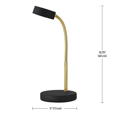 Globe Electric 5 Watt Matte Black Energy Star Integrated LED Desk Lamp -  Yahoo Shopping