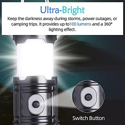 Camping Lantern Rechargeable, AlpsWolf LED Flashlight Spotlight Lantern  with 800LM, 3600 Capacity Battery Powered, Portable Bright Camping Light  for