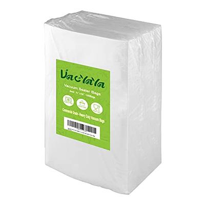 Nutri-lock Vacuum Sealer Bags. 100 Gallon Bags 11x16 inch. Commercial Grade Food Sealer Bags for FoodSaver, Sous Vide