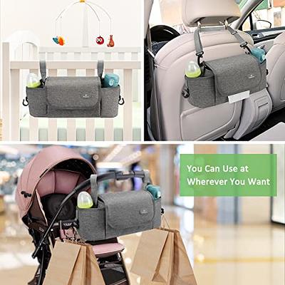 Pram Organiser Bag, Large Capacity Buggy Organiser For Stroller