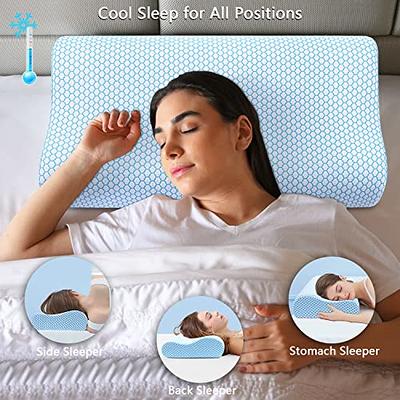 Cushy Form Knee Pillow for Side Sleepers - Standard Orthopedic Wedge Leg  Pillow for Sleeping and Hip & Lower Back Pain - Contour Memory Foam Cushion