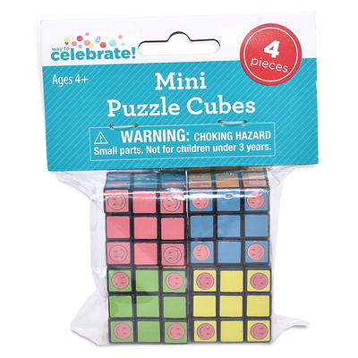 Way to Celebrate Child Party Favors Plastic Mini Puzzle Cube - 4  Pieces/Pack - Yahoo Shopping