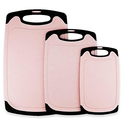 3Pcs/Set Flexible Non-Slip Plastic Cutting Board Thick Bottom