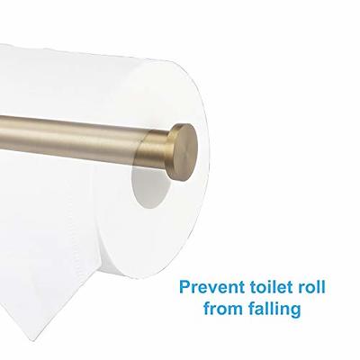 Kitsure Toilet Paper Holder Wall Mount - Sturdy Round Matte Black Toilet  Paper Holder for Mega Roll, Premium 304 Stainless Steel Toilet Paper Roll