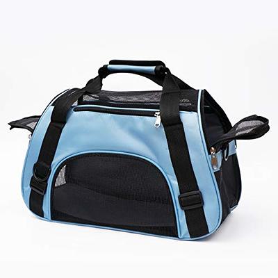 PetsHome Dog Carrier Purse, Pet Purse, Foldable Waterproof Premium Leather Pet Travel Portable Bag Carrier for Cat and Small Dog