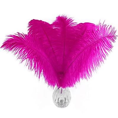100pcs Purple Ostrich Feathers Plumes Bulk 16-18 inch for Christmas Ornaments Wedding Centerpieces Craft Festival Holiday Home Party Decoration Vase