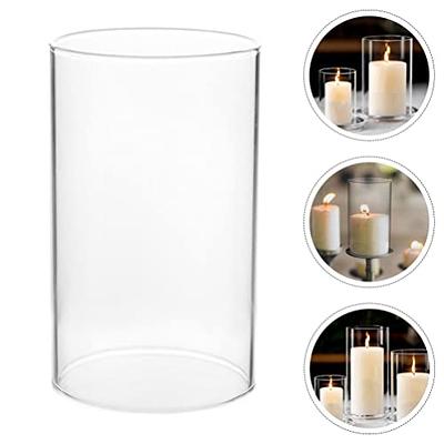 Glass Hurricane Cylinder Candle Covers (Open Top & Bottom)