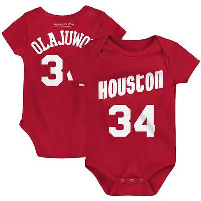 Men's Houston Rockets Hakeem Olajuwon Mitchell & Ness Red Big & Tall  Hardwood Classics Jersey