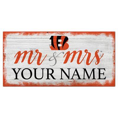 Chicago White Sox Script Mr & Mrs 6x12 Sign