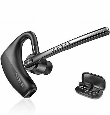 LEVN Bluetooth Headset with Microphone, Trucker Bluetooth Headset with AI  Noise Cancelling & Mute Button, Wireless On-Ear Headphones 60 Hrs Working