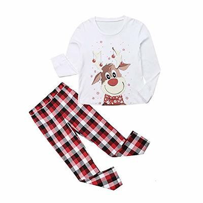 LIONVI Family Matching Christmas Pajamas Set Cotton Xmas Deer Holiday Pajamas  Sleepwear Dad Mom Kids PJs (Men, Medium, A) - Yahoo Shopping