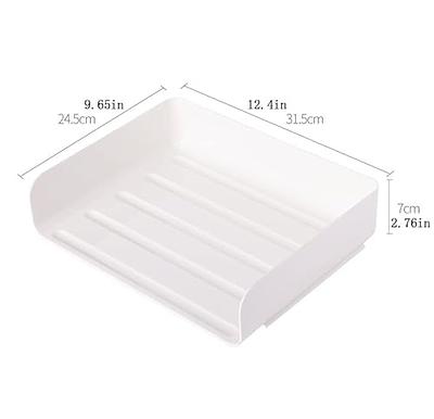  (4pcs Pack) HKeeper Stackable Clear Paper Trays. Desktop  Racks,for Desk File Rack,Letter Tray,Accessories Tray for Desktop,A4 Paper  Holder,Supplies,Magazine,File Documents,Receipts(Clear) : Office Products