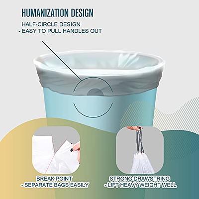 OKKEAI Small Garbage Bags for Bathroom Can 5 Liter Trash Bags 1.2 Gal Waste  Basket Liners for Bathroom Mini Trash Bags Trash Plastic Bags Small
