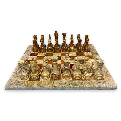 Novica Kingdom Wars Wood Chess Set, Wayfair