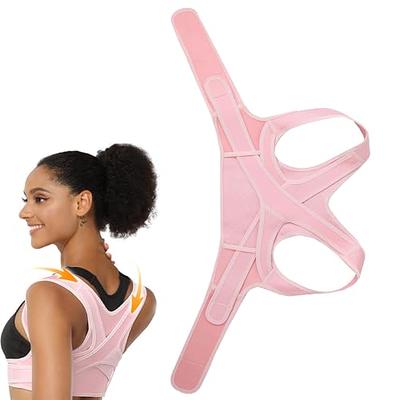 2Pcs Posture Pro Fix,Posture Pro Fix Neck and Shoulder Corrector Posture  Corrector for Adults and Kids,Adjustable Upper Posture Support Breathable