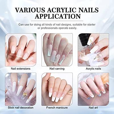 NICOLE DIARY Acrylic Powder System - 12 Colors Glitter Acrylic Nail Powder  for 3D Manicure, Nail Extension, French Nails, No Nail Lamp Needed 12  Colors Glitter Series