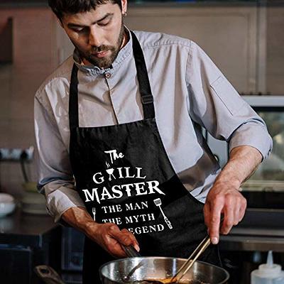 Funny Apron for Men, Grilling Apron, Dad Apron, Smoker Grill