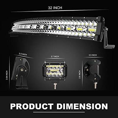 2x 4INCH 60W Side Shooter LED WORK LIGHT BAR For Ford Jeep Truck Boat  Tractor