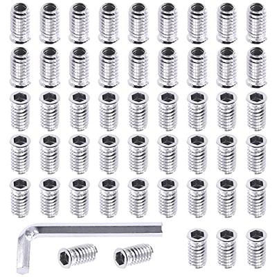 uxcell M6x13mm Threaded Inserts for Wood Hex Socket Drive