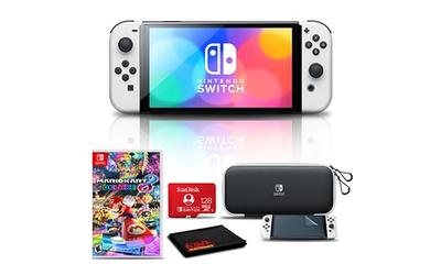 Nintendo Switch – OLED Model W/White Joy-Con Console with Super Mario Bros.  Wonder Game- Limited Bundle 