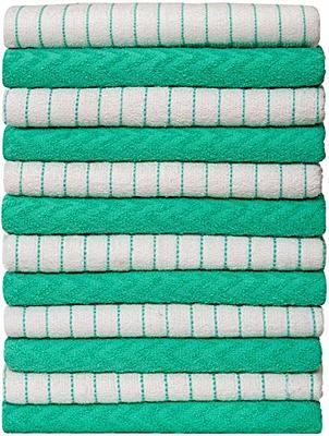 Bliss Casa Kitchen Towels and Dish Cloth Set (12 Pack, 15 x 25 Inch) – 100%  Cotton Dish Towels for Kitchen Soft and Highly Absorbent – Tea Towels and