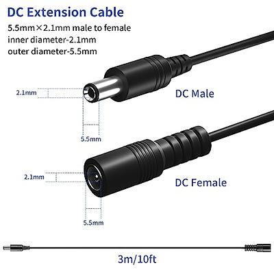 WiFi Camera 3M DC Power Extension Cable