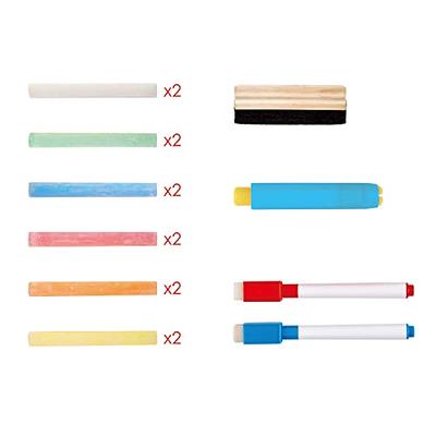 8 Colored Jumbo Chalk Markers - 15mm Neon Erasable Window Markers