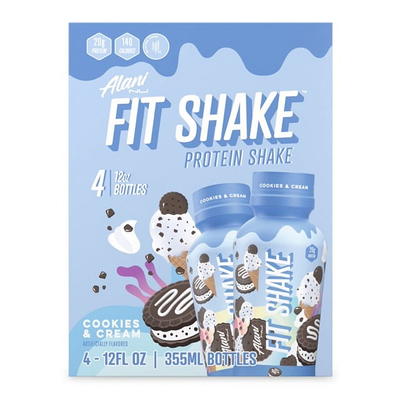 Alani Nu, Fit Shake, Protein Shake, Munchies, 20 Grams, 12oz, 4 Pk