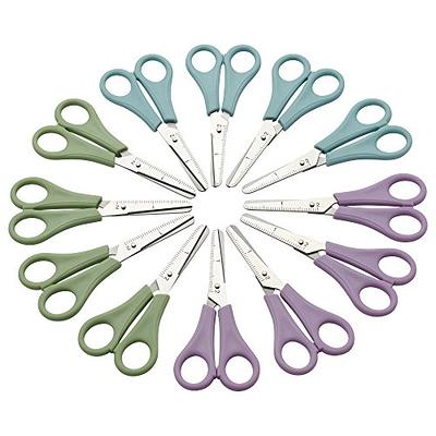 Charles Leonard Student Scissors, 5 Blunt Tip, Assorted Colors, Pack of 24