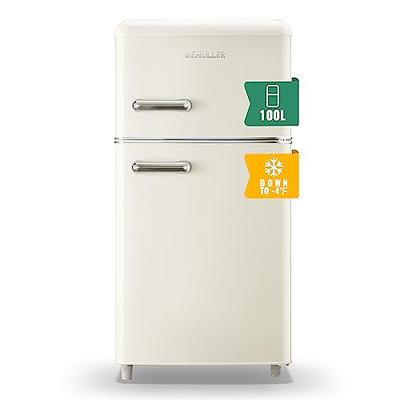 3.5 Cu.Ft Compact Refrigerator Mini Fridge with Freezer,7 Level Adjustable  Therm