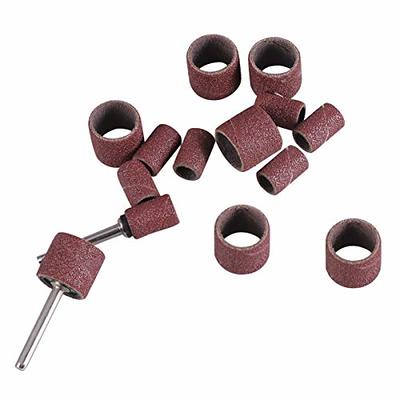 Merryland Drum Sander Sanding Band for Dremel 184pcs, 80# 1/2 Sanding  Sleeve 180pcs and Mandrel 4pcs Rotary Tool, Electric Power Tool Accessory  DIY