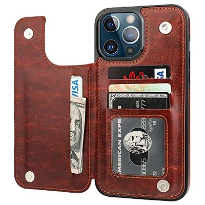  HXY for iPhone 13 Pro Max Case, PU Leather Wallet Case