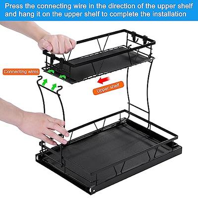 REALINN Under Sink Organizer, 2 Pack Height Adjustable Kitchen Organizers  and Storage, 2 Tier Pull Out Sliding Cabinet Organizer, Multi-Use for  Kitchen Bathroom Cabinet - Yahoo Shopping