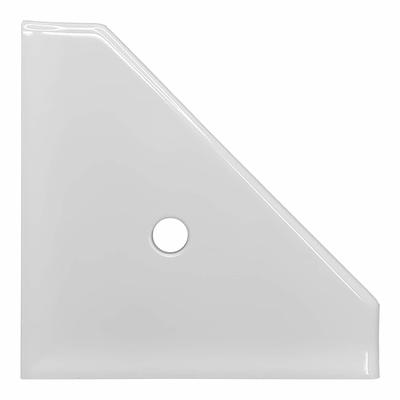 White Ceramic Corner Shower Shelf